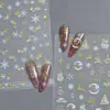 Adesivos de Unha Artística de Natal Novos Transfronteiriços Árvore de Natal Popular Estampagem a Quente Floco de Neve Estrela Laço Decorações de Unha