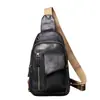 Bolso de piel auténtica para hombre, bandolera de piel de vaca para mujer, con puerto USB, bandolera de piel suave, bandolera de gran capacidad.
