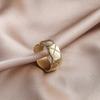 Anillo de dedo índice con forma de rombo, personalizado, sencillo, con apertura para mosquitos, estilo Dongdaemun de Corea del Sur, con fragancia pequeña.