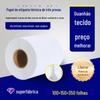 Papel térmico para etiquetas três-provas com filme de liberação 100x150x350 adesivo adesivo anti-atrito logístico papel para impressão papel de código de barras
