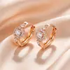 Xuping Brazaletes Rusos Transfronterizos para Oreja, Aros Color Oro de 18K con Incrustaciones de Diamantes, Joyería de Lujo Ligero de Alta Gama al por Mayor para Mujeres