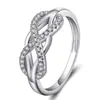 Anillo de diseño nicho cruzado retorcido de Amazon transfronterizo Europa y Estados Unidos moda creativa femenina r5229