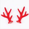 Antenas de flocado de 7 cm Antenas de Navidad Antenas de simulación Accesorios de antenas Fruta Ping An Modelado decorativo Accesorios para el cabello DIY Materiales decorativos