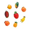 Colgante de Fruta Simulada Accesorios de Fruta de Resina Llavero DIY Colgante para Bolso Colgante de Fresa Sandía Calabaza