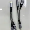 Cable de Audio Tipo-C Trenzado de Nylon Uno a Dos Es Adecuado para Apple Escuchar Música y Cargar, Cable Adaptador de Auriculares Uno a Dos