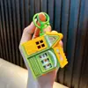 Chaveiro Máquina de Fliperama Casa de Doces Mini Castelo Brinquedo para Aliviar o Estresse Pingente Chaveiro Máquina de Garra Pequeno Presente