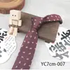 Gravata Masculina Marrom Verde Vermelha Jacquard Retrô 7cm Gravata de Laço Manual com Padrão Fio Tingido Jacquard Gravata Pronta para Venda
