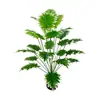 Hojas de Buda con Bordes Blancos Simuladas, Plantas Verdes Simuladas, Paisajismo de Interiores, Flores Artificiales, Adornos Decorativos, Plantas Simuladas de Estilo Nórdico al por Mayor