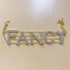 Collar Europeo y Americano Nuevo Hip-Hop Multicapa Collar con Letra FANCY ins Sexy Rhinestone Collar gargantilla