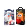 Blíster Transparente Pet Flor Regalo Caja de Embalaje de Plástico Concha de Burbuja Pvc Impresión a Color Gancho Fondo Caja Plegable de Mano Personalización
