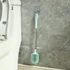 Cepillo de Inodoro Creativo con Bola de Silicona, Cepillo de Limpieza, Material PP, Montaje en Pared sin Taladro, para Baño e Inodoro