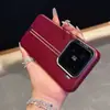 Couro Cera de Óleo Adequado para Xiaomi 15 Capa Magnética para Celular Huawei P70Ultra Estrutura de Metal Capa Protetora de Alto Luxo