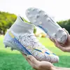 Nuevas zapatillas de fútbol para exteriores de primavera y verano, de talla grande, con clavos rotos y caña alta, deportivas de moda para césped y para correr.