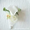 237 Ramillete de celebración de negocios estilo occidental flor de mano suministros de boda estudio de flores artificiales accesorios para fotos Serie Blanca