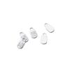 Colgante de plata de ley S925 con forma de corazón, colgante de plata de ley, pulsera de la suerte, collar, colgante hecho a mano, accesorios de joyería DIY S0830