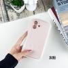 Silicone Líquido Adequado para iPhone 17, Apple 16 Pro Max, Capa Premium de Cor Sólida 15 para Telefone, Capa Protetora 14 Anti-Queda