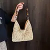 Bolso Tejido de Gran Capacidad para Mujer 2025 Nuevo Verano Vacaciones en la Playa Bolso de Paja Versátil Ropa de Trabajo Bolso Tote de Hombro