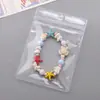 Bolsa de Almacenamiento para Pendientes con Exhibidor Perforado, Se Puede Colgar para Almacenamiento en Casa, Collares, Pendientes, Aretes, Bolsa de Joyería Transparente Portátil