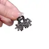 Pequeño Pasador de Pelo con Lazo de Cristal Estilo Coreano Pinza de Pelo Negra Elegante Pasador de Aleación Clip para Flequillo de Frente