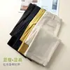 Design de Nicho Verão Calças de Perna Larga Dobradas Mulheres Botão Único Bolsos Duplos Caimento Cobre os Quadris Soltas Retas Casuais Calças Curtas