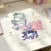 Bolsa de almacenamiento para documentos de oficina transparente para estudiante con dibujos animados, clasificación de materias de examen, tutoría, venta al por mayor
