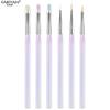 Caneta Aurora Japonesa Transfronteiriça Caneta de Traço Pintura Vignette Gradiente Conjunto de Pincéis para Unhas Ferramentas para Unhas Atacado