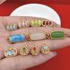 Color ley antigua Oro Perla arena dorada transportador cuenta suelta piedra ojo calabaza pulsera diy accesorios material de pulsera accesorios