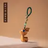 Chaveiro Pingente de Veado de Sândalo Pingente Fofo Pingente de Celular Presente para Casal Masculino e Feminino