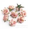 Flores Artificiales, Rosas Pequeñas con un Tacto Realista de Alta Gama, Materiales DIY para Decoraciones de Boda, Arreglo Escénico de Pared de Flores, Cabezas de Flores, Flores Falsas