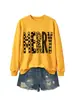 Amazon Wish Navidad nueva moda versátil para mujer sudadera alegre de cuadros lunares florales para exportación