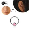 Anillos nasales cerrados sin costura transfronterizos aretes anillo Deiss tendencia europea y americana anillo de cartílago fábrica de origen mayoreo para perforaciones