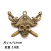 Material para joias de liga metálica feitas à mão DIY Coleção de Âncora Vintage Roda de Navio série náutica acessórios de pirata pingente de pirata
