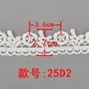 Encaje de Seda de Leche Soluble en Agua de 2-3 cm, Adorno de Encaje Calado Blanco, Decoración para Dobladillo y Puño de Vestido Lolita para Mujer