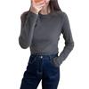 Camiseta de manga larga súper sexy para mujer, camisa básica de color sólido para interior de primavera, otoño e invierno, estilo coreano, prenda exterior de moda, blusa holgada.