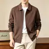 Jaqueta de negócios masculina de alta qualidade, nova coleção outono 2026, apresentando um estilo clássico e discreto, gola de alfaiataria e design casual versátil