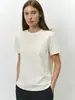 Camiseta de manga corta transfronteriza, nuevo estilo de verano europeo y americano 2026, camiseta de manga corta versátil con cuello redondo, informal, para el hogar y para ir al trabajo, moda para mujer