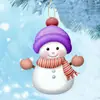 Muñeco de nieve acrílico 2D de Navidad Colgante decorativo para árbol de Navidad para espejo retrovisor de coche y mochila