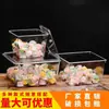 Caixa de Armazenamento de Lanches para Supermercado em Acrílico Caixa de Doces Frutas Secas Caixa de Exibição de Alimentos Caixa de Plástico Transparente Caixa de Exibição a Granel