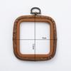 Estilo Retro Decorativo Imitación Madera Bordado Elástico Redondo 8cm Bordado Elástico DIY Bordado A Mano Punto de Cruz Auxiliar Venta Directa de Fábrica
