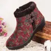 Tienda Insignia Bujinxuan Zapatos de Algodón del Viejo Pekín para Personas Mayores y Abuelas Zapatos de Felpa de Invierno para Personas Mayores Zapatos Cálidos de Otoño e Invierno para Personas Mayores