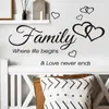 Pegatinas de Pared con Frases Familiares Transfronterizas para Paredes de Restaurante y Cocina, Decoración Artística de Ambiente para el Hogar, Autoadhesivas