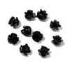 Contas de flor rosa de resina, contas de flor de coral artificial com furo passante, acessórios para pulseiras DIY feitas à mão com contas, joias