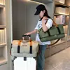 Bolsa de Viaje Transfronteriza para Mujer, Ligera, de Gran Capacidad, para Equipaje de Mano con Compartimento para Zapatos, Bolsa de Viaje de Tela Oxford para Viajes de Negocios