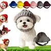 Set de Sombrero y Bufanda Tejidos para Mascotas, Universal para Gatos y Perros, Calentador de Cuello para Primavera y Otoño, Venta al por Mayor desde Fábrica, Accesorios para Salidas de Mascotas
