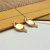 Nuevos accesorios de base colgante doble de aleación de zinc galvanizado, círculo interior de 10 mm, material de joyería DIY hecho a mano con incrustaciones de gemas