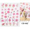 Pegatinas de uñas de flores nuevas transfronterizas tulipán flor pegatinas de uñas adhesivas pegatinas de uñas lote mixto uñas