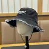 Sombrero de Pescador Vintage Lavado Estilo Nuevo para Mujer, Primavera y Verano Senderismo al Aire Libre Viajes Ala Ancha Cubre Rostro Versátil Sombrero de Mezclilla
