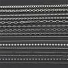 Acero de Titanio Inoxidable que No se Desvanece, Color Conservado, Cadena de Extensión, Cadena de Cruz con Perla Cuadrada, Material para Pulsera/Collar DIY Hecho a Mano