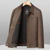 Chaqueta para hombre temporada primavera y otoño 2026, cuello de solapa, estilo workwear, para hombres jóvenes y de mediana edad, business casual, para ir al trabajo, grosor medio, prenda de abrigo de moda