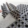 Tablero de drenaje de plástico cóncavo-convexo de 3 cm de alto para construcción, jardín, plantación, drenaje, techo de garaje, capa de filtro de agua